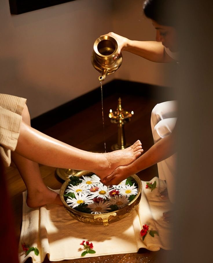 Relaxing massage treatment